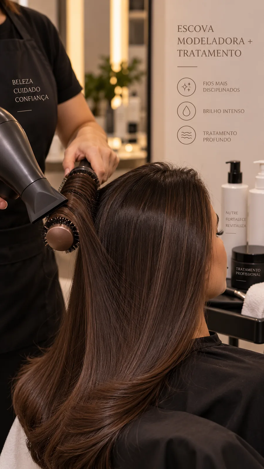 Escova Modeladora + Tratamento